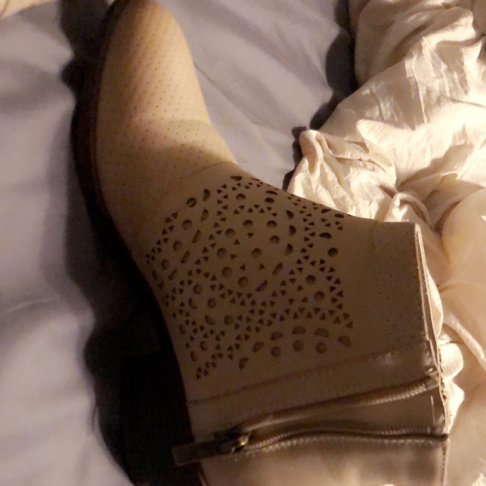 Maurice’s booties never worn